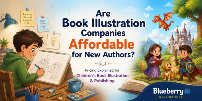 Professional children’s book illustration by a book illustration company showing storytelling visuals and print-ready artwork
