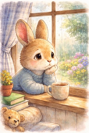 Children's Book Illustration Rabbit