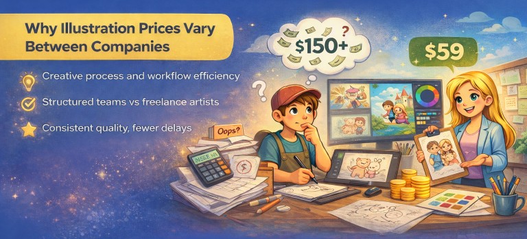 Illustration pricing for children’s book illustration services