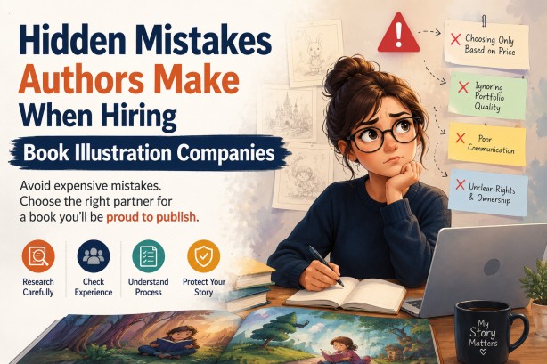 Hidden mistakes authors make when hiring book illustration companies and children's book illustration services