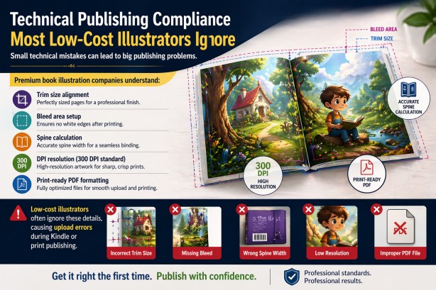 Premium illustration firm offering professional book illustration services