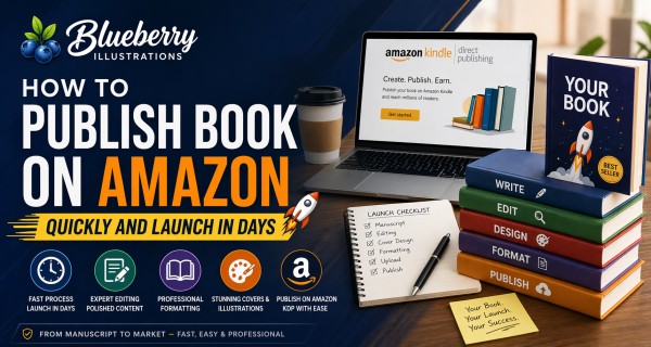 How to publish a book on Amazon quickly with professional formatting cover design and fast launch process