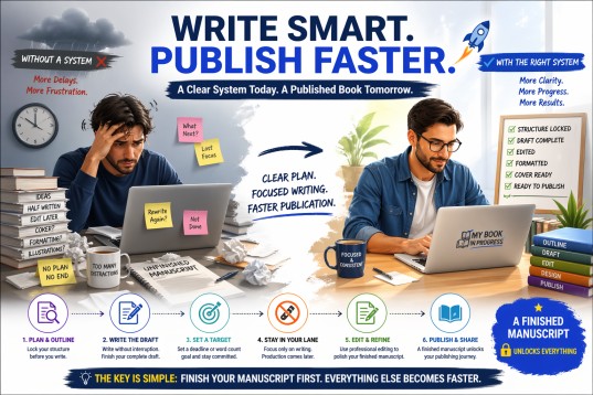 How to write a book efficiently and publish faster on Amazon with a structured writing workflow